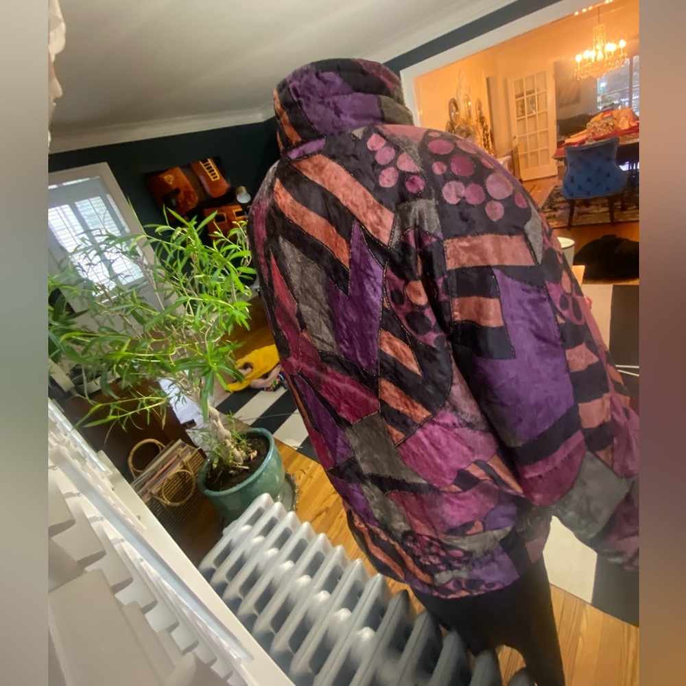 Unique Vintage Patchwork Pattern ‘90s Mulberry St… - image 5